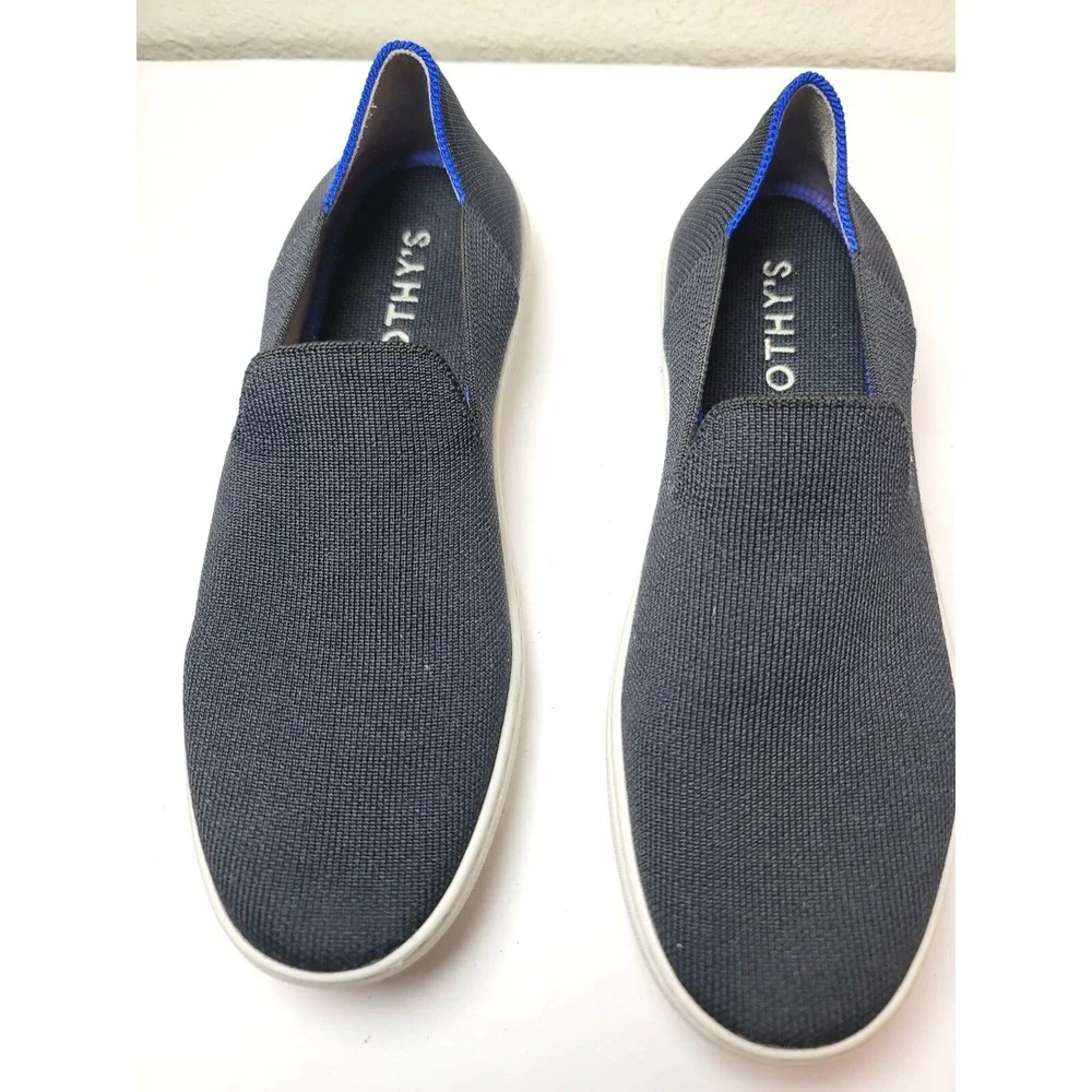 Rothys‎ The Sneaker Womens 8.5 Navy Blue Slip On Casual Washable Shoes
